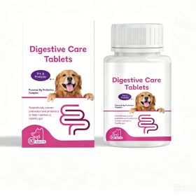 Dog Pre & Probiotic Digestive Care Tablets, Gut Health Supplement For Dogs, Supports Digestion, Immunity, Skin & Vision Health, 80 Chewable Tablets